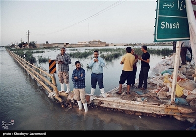 رسیدن آب به ورودی اهواز، پل پلیس