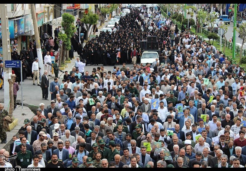 راهپیمایی پرشور مردم استان تهران در حمایت از سپاه به روایت تصویر