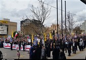 حضور پرشور نمازگزاران زنجانی در راهپیمایی حمایت از سپاه + عکس