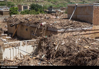 خسارات روستای سیل زده چم مهر - پلدختر