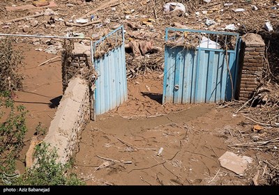 خسارات روستای سیل زده چم مهر - پلدختر