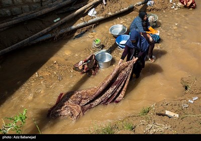 خسارات روستای سیل زده چم مهر - پلدختر