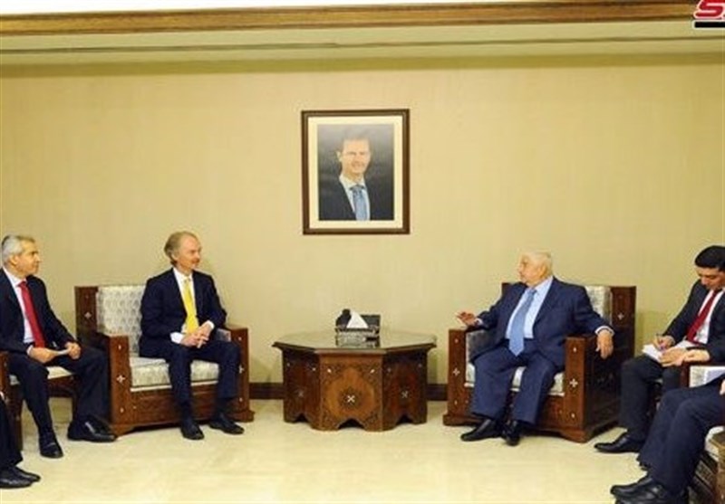 نماینده سازمان ملل با وزیر خارجه سوریه دیدار کرد