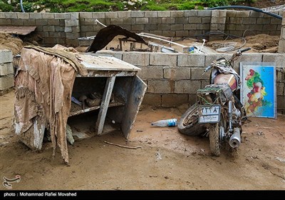 مناطق سیل زده لرستان