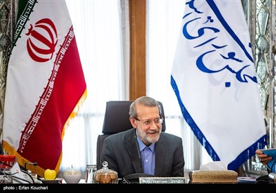 علی لاریجانی رئیس مجلس شورای اسلامی در جلسه مشترک دولت و مجلس با موضوع حمایت از تولید ملی