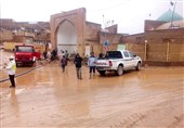 مشهد|مسجد تاریخی کبودگنبد کلات از سیلاب تخلیه می‌شود
