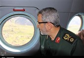 ایلام| حضور سردار غیب پرور در میان سیلزدگان «ماژین» به روایت تصویر