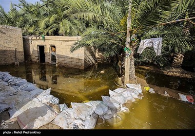 روستای سیل زده ابوشلوگ در شادگان -خوزستان