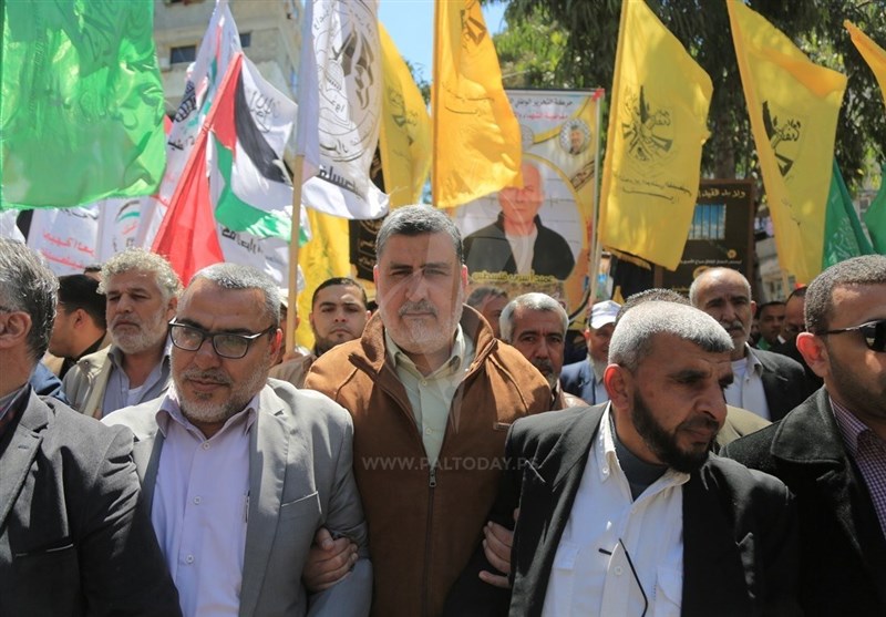 راهپیمایی روز اسیر فلسطینی در غزه؛ پیام اسیران در &quot;نبرد کرامت 2&quot;