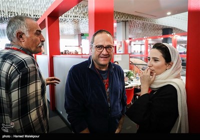 نگار جواهریان، رامبد جوان و علیرضا شجاع‌نوری در اولین روز سی‌وهفتمین جشنواره جهانی فیلم فجر