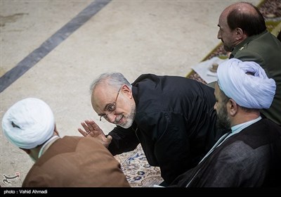 علی‌اکبر صالحی رئیس سازمان انرژی اتمی در نماز جمعه تهران