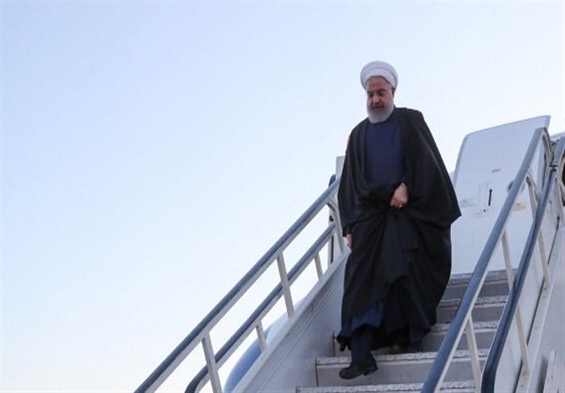 رئیس جمهور وارد خوزستان شد؛ دومین سفر روحانی برای بررسی شرایط مناطق سیل‌زده ‌
