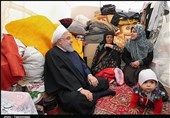 رئیس جمهور از مناطق سیل‌زده پلدختر بازدید کرد