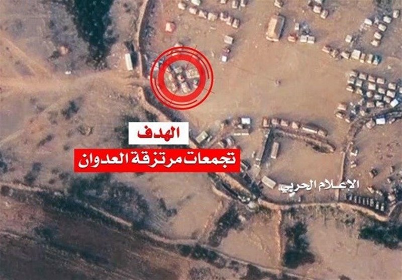 سلاح الجو المسیر والمدفعیة یستهدفان مرکز عسکری سعودی فی جیزان