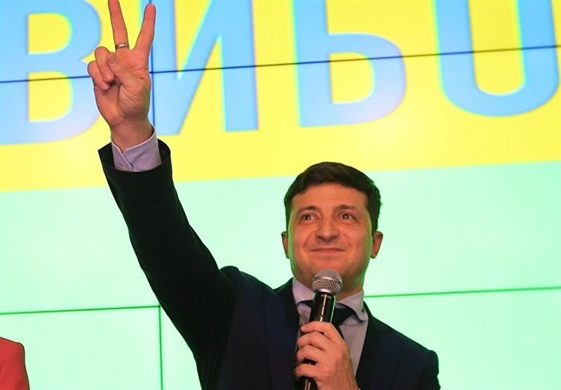 فوز زیلینسکی بالانتخابات الرئاسیة فی أوکرانیا