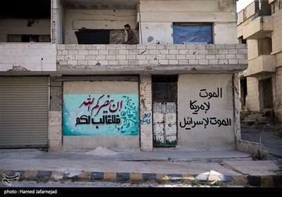 تامین امنیت توسط نیروهای وطنی(بسیج مردمی) کشور سوریه در شهر لاذقیه