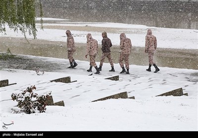 بارش برف بهاری در ارومیه