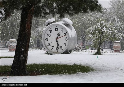 بارش برف بهاری در ارومیه