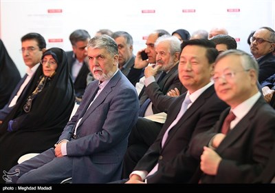 صالحی وزیر ارشاد در مراسم افتتاح بخش میهمان ویژه نمایشگاه (چین)