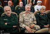 سردار علی فضلی فرمانده دانشگاه افسری و تربیت پاسداری امام حسین(ع) در مراسم تودیع و معارفه فرمانده سپاه پاسداران انقلاب اسلامی