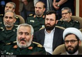 احسان محمدحسنی رئیس سازمان هنری و رسانه‌ای اوج در مراسم تودیع و معارفه فرمانده کل سپاه پاسداران انقلاب اسلامی