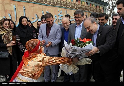 استقبال از مسعود سلطانی فر وزیر ورزش و جوانان 