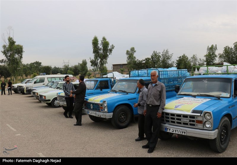خوزستان| همت «سپاه دزفول» به روستاهای سیل‌زده شوش به روایت تصویر