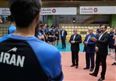 بازدید صالحی امیری از فدراسیون والیبال و تمرین تیم ملی