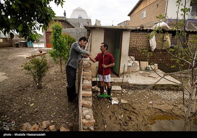 ارائه خدمات توانبخشی در مناطق سیل‌زده گلستان