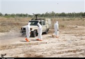 برپایی اردوگاه اسکان اضطراری در مانور پرتویی بوشهر