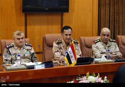 دیدار فرماندهان عالیرتبه نظامی عراق با امیر سرتیپ حاتمی وزیر دفاع