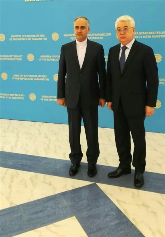 دیدار سفیر ایران با وزیر خارجه قزاقستان و مذاکره درباره توسعه همکاری‌ها