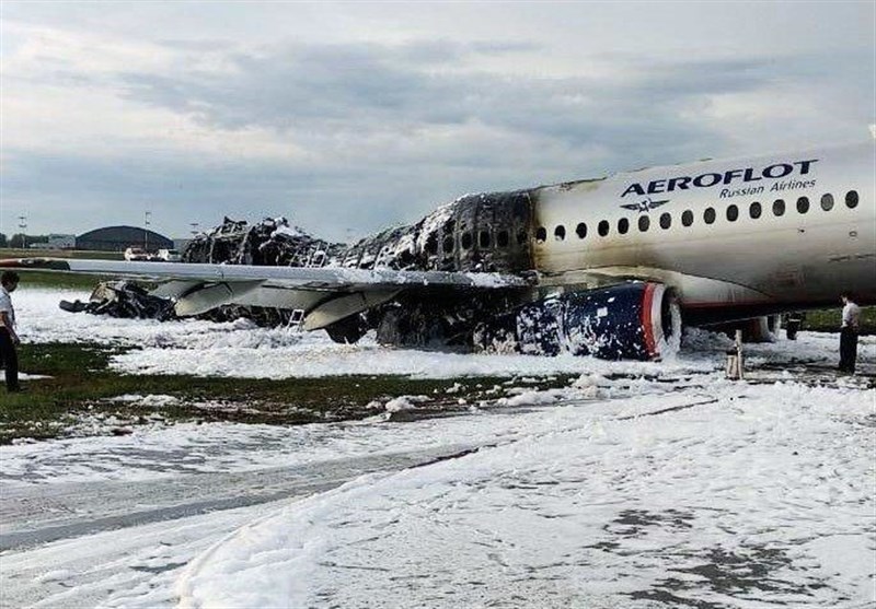 41 کشته در آتش‌سوزی هواپیمای سوپرجت 100 سوخو + فیلم
