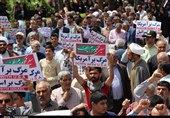 راهپیمایی مردم کرمان در حمایت از بیانیه شورای عالی امنیت ملی به روایت تصویر