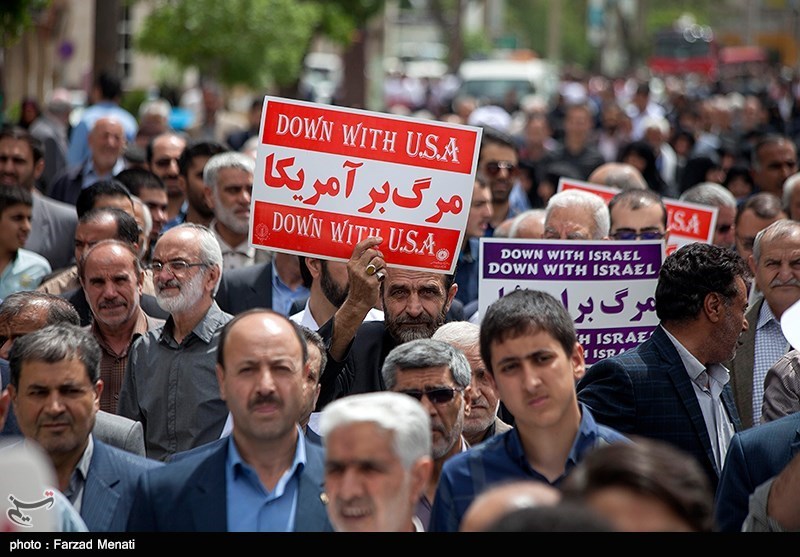راهپیمایی مردم روزه‌دار لرستان در حمایت از بیانیه شورای عالی امنیت ملی برگزار شد