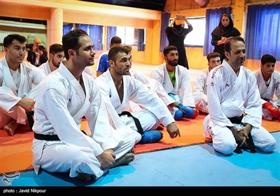 بازدید وزیر تعاون،کار و رفاه اجتماعی از اردوی تیم ملی کاراته