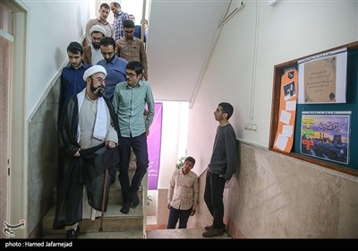 حجت الاسلام و المسلمین علی بهجت در جمع دانش آموزان مدرسه ثامن 