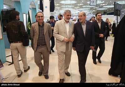 حسین فدایی رئیس بازرسی دفتر مقام معظم رهبری در بیست و هفتمین نمایشگاه بین المللی قرآن کریم