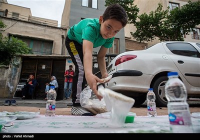 افطاری ساده درخیابان قصرالدشت تهران