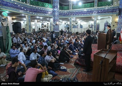 سخنرانی سید ابراهیم رئیسی رئیس قوه قضائیه در مسجد علی بن الحسین