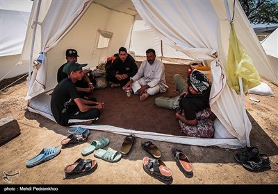 از آغاز امدادرسانی به مردم آسیب‌دیده مناطق سیل‌زده خوزستان 91 اردوگاه اسکان اضطراری در این مناطق برپا شد