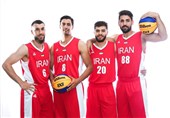 2 پیروزی برای بسکتبال 3 نفره ایران در کاپ آسیا