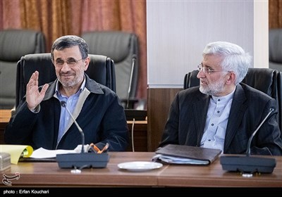  سعید جلیلی و محمود احمدی نژاد در جلسه مجمع تشخیص مصلحت نظام 