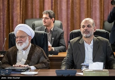  سردار احمد وحیدی و حجت الاسلام مصباحی مقدم در جلسه مجمع تشخیص مصلحت نظام 