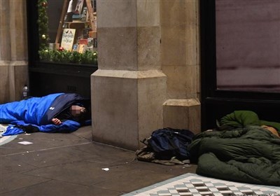 افزایش 40 درصدی بی‌خانمان‌ها در انگلیس