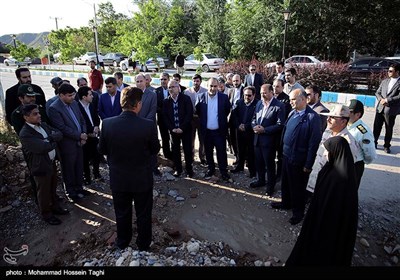 بازدید رئیس و جمعی از اعضای شورای شهر مشهد به همراه مدیران شهری از مناطق سیل زده شهرستان کلات