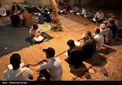 مراسم جزء خوانی قرآن کریم درروستای کوهستان بهشهر-مازندران
