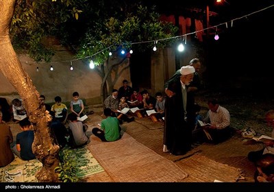 مراسم جزء خوانی قرآن کریم درروستای کوهستان بهشهر-مازندران