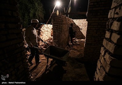 ساخت و ترمیم منازل سیل زده روستای سید ظاهرتوسط گروه جهادی شهدای مدافع حرم