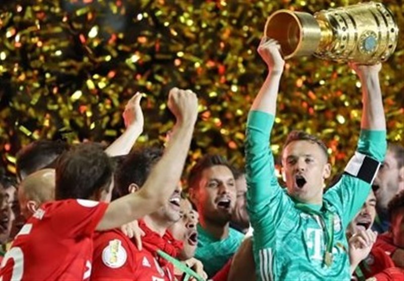 فوتبال جهان|بایرن مونیخ نوزدهمین قهرمانی در جام حذفی آلمان را جشن گرفت